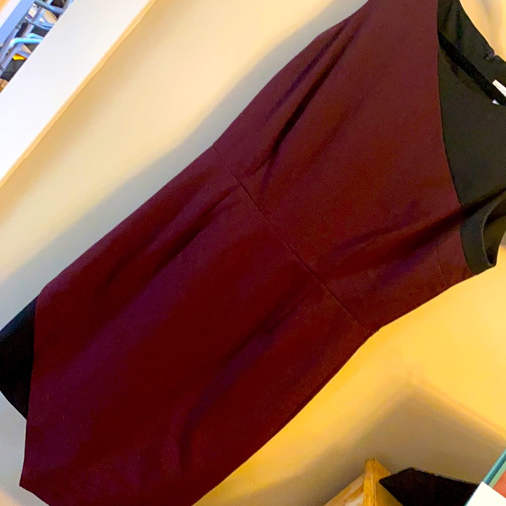 Maroon/Black Dress